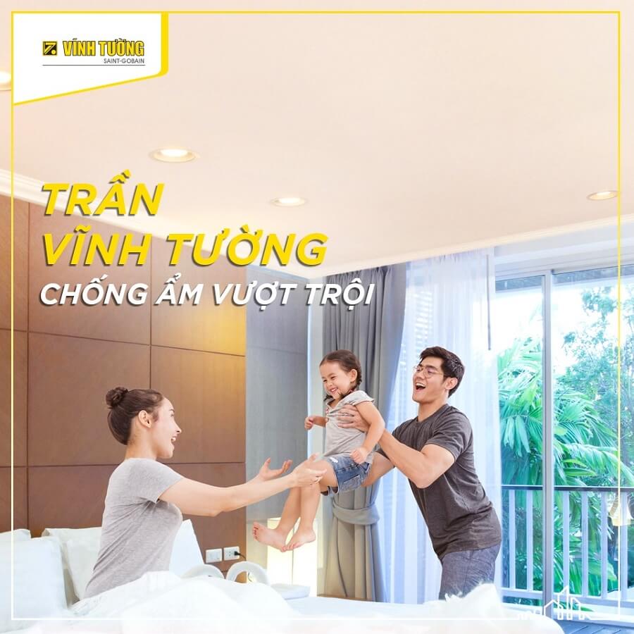 cách chống nồm ẩm trong nhà với tấm thạch cao