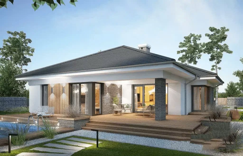 Mẫu nhà đẹp 1 tầng